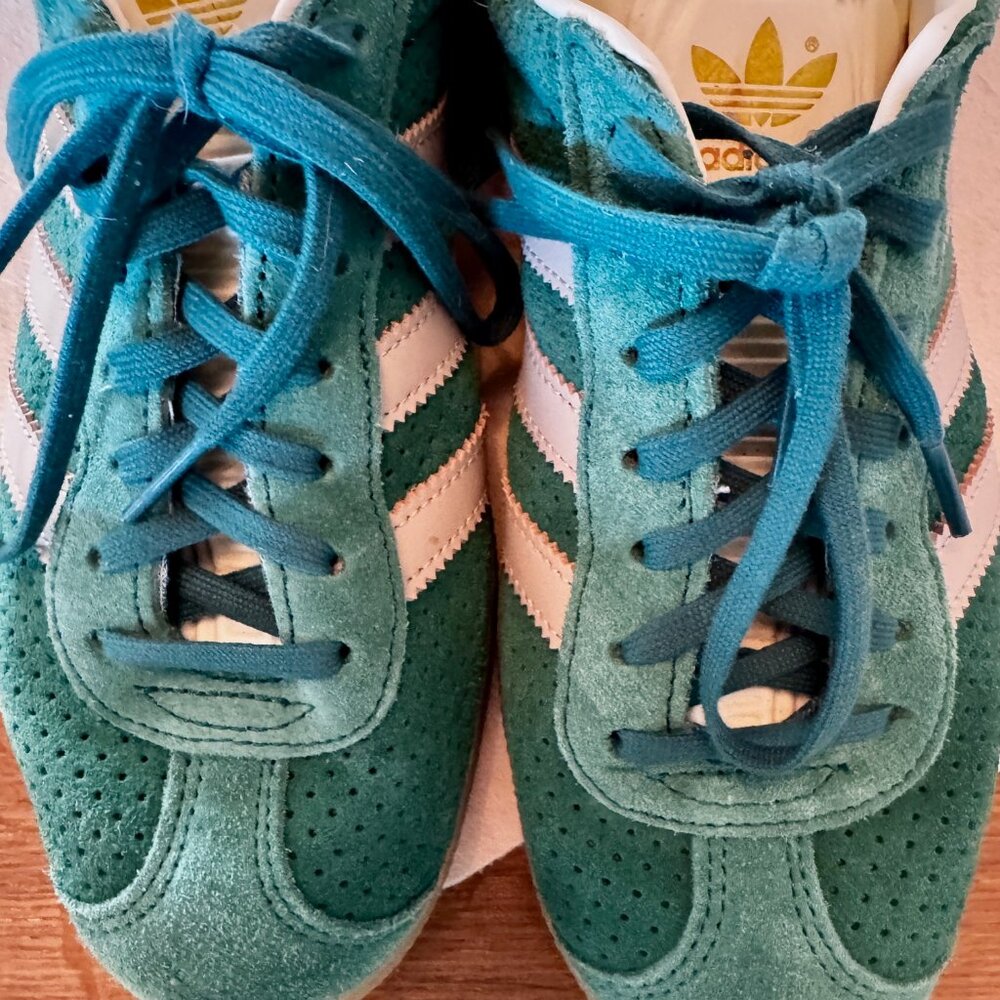 Adidas Originals Gazelle Green Suede Sneakers Women’s 9 With Box - Picture 7 of 7